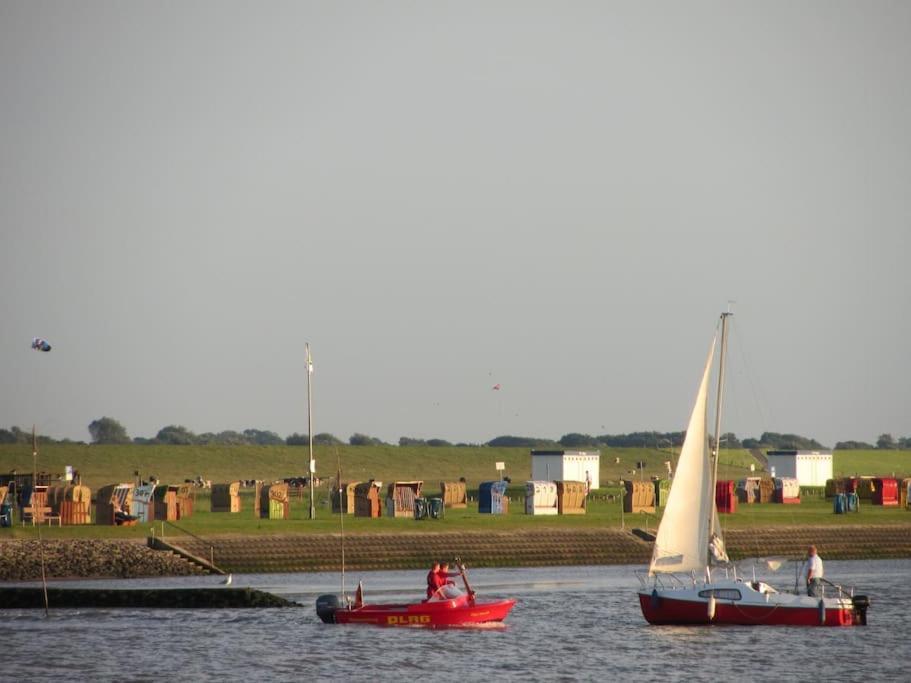 Nordsee Und Natur. Gemuetliche Fewo Mit Deichblick Dorumer Neufeld Extérieur photo